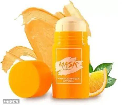 Green Tea Mask Stick Clean Mask Mud Whitening Moisturizing Purifying Orange 1 pack-thumb2