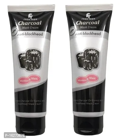 Charcoal - Blackhead Removal Mask for All Skin Type (Pack of 2)-thumb0