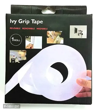 Double Sided Foam Grip Tape Transparent 30 mm Width, 2.0mm Thickness, 5m Length-thumb2