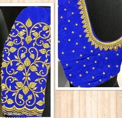 Reliable Cotton Silk Embroidered Unstitched Blouses For Women