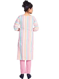 Stylish Striped Khadi Cotton Kurta-thumb3