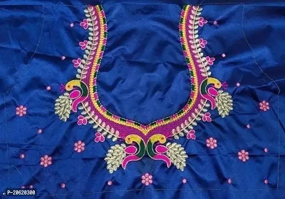 Reliable Art Silk Embroidered Unstitched Blouses For Women