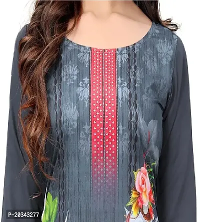 PREMVATI FASHION Women's Crepe Digital Print Straight Kurta(Pack of 2) (M, LIGHTGREYSLATEGREY)-thumb5