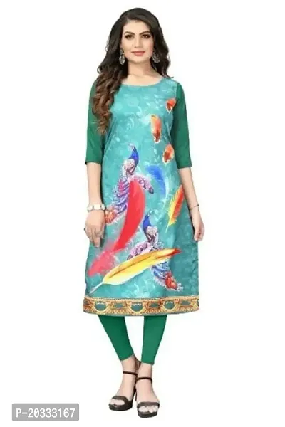 PREMVATI FASHION Women's Printed Straight Printed Kurti Vol-28 (L, Multicolor)