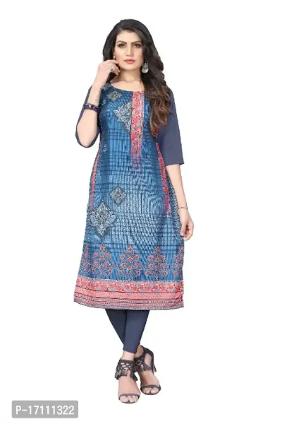 Reliable Crepe Printed Straight Kurta For Women- Pack Of 1