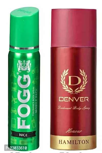 Nice Spray Perfume 25Ml And Houner Body Deo 50Ml All Day Freshness Small Pack 48Hr Freshness (Pack Of 2-75ml)-thumb0