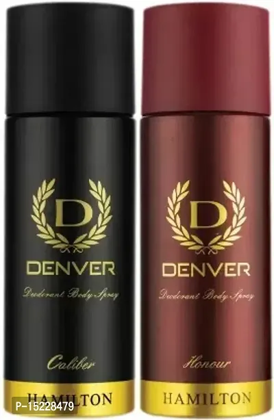 DENVER Honor 165ml+  Caliber 165ml+330ml Deodorant Spray - For Men  (330ml, Pack of 2)
