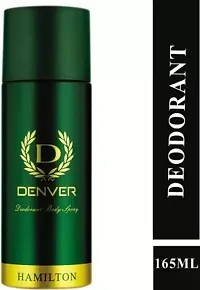 DENVER  HAMILTON 165ml+ IMPERIAL  165ml DEO Deodorant Spray - For Men  Women  (330 ml, Pack of 2)-thumb1