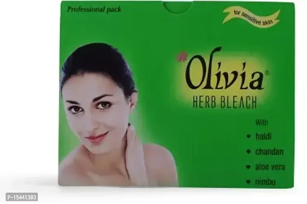 Olivia Herb Bleach For Sensitive Skin With Haldi|Chandan|AloeVera|Nimbu  (270 g)-thumb3