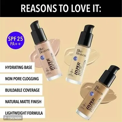 BLUE HEAVEN Hyper Matte Foundation SPF 25 (Natural Fair+Yellow) Foundation  (Natural, 30 ml)-thumb4