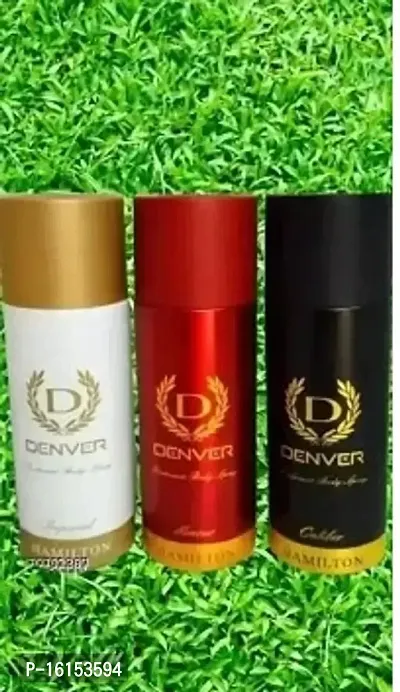 Denver Caliber Imperial Honour Combo Deodorant Spray For Men 150 Ml Pack Of 3 Mens Perfumes Deodrants-thumb0