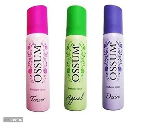 OSSUM TEASER,APPEAL,DESIRE 25ml x 3 Body Spray Deodorant  - For Women  (25 ml, Pack of 3)