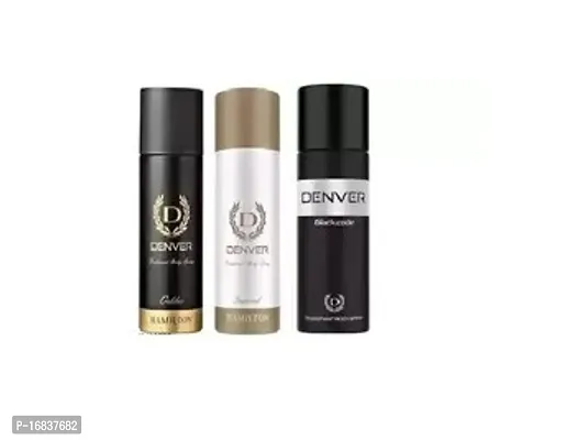 Deo for Men Nano Travel pack Deodorant for Men black.code caliber imperial unisex Perfume (150ml Each )pack of 3-thumb0