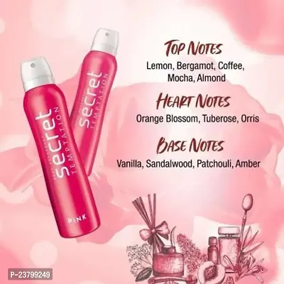 secret temptation Pink Body Spray - For Women all day freshness perfume-thumb2