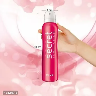 secret temptation Pink Body Spray - For Women all day freshness perfume-thumb3