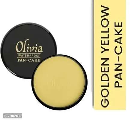 Olivia 100% Waterproof Pan Cake Concealer 25g Shade No. 21 Concealer  (Golden Yellow, 25 g)