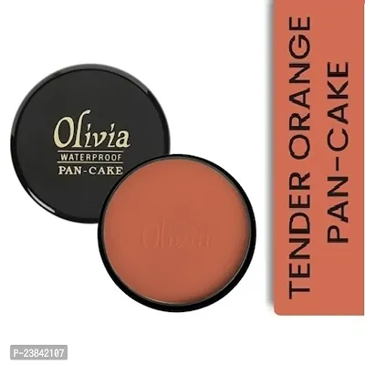 Olivia 100% Waterproof Pan Cake Tender Orange Makeup Concealer 25g, Shade No.30 Concealer