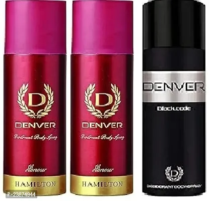 Denver honour 50ml-2pics  black code 50ml 1pics -Deodorant Body Spray -( 150ml-pack of 3)-thumb0