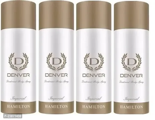 DENVER imperial 50ml 4 pics Deodorant Body Spray -for men - women ( 200ml, pack of 4)