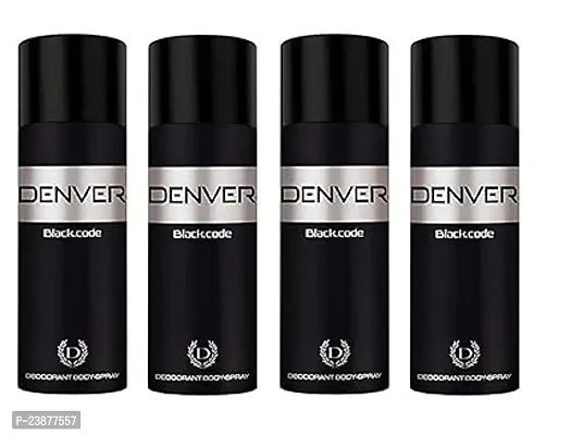 Denver black code 50ml 4 pics  Deodorant Body Spray - for men -women ( 200ml,pack of 4)-thumb0