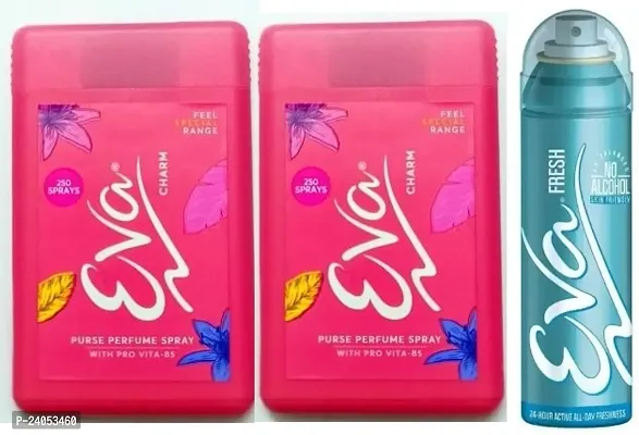 EVA CHARM 18ML+18ML -FRESH 40ML-Deodorant Spray - For Women