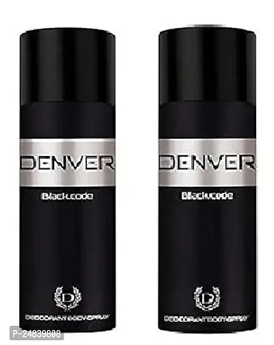 DENVER BLACK COD E 50ML-Deodorant Spray - For Men  PACK OF 2 ( 100ML)