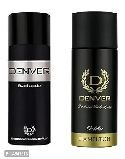 denver black code 50ml  caliber 50ml -Deodorant Spray - For Men ( 100ml )