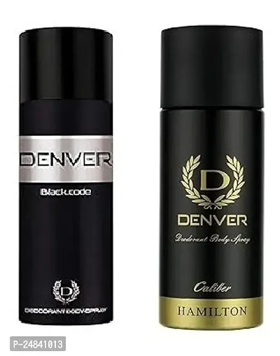 denver black code 50ml  caliber 50ml -Deodorant Spray - For Men ( 100ml )-thumb0