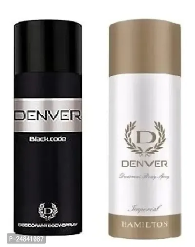 denver black cod e50ml  imperial 50ml- Deodorant Spray - For Men ( 100ml )