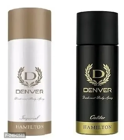 DENVER IMPERIAL 50ML  CALIBER 50ML -Deodorant Spray - For Men ( 100ML ) PACK OF 2