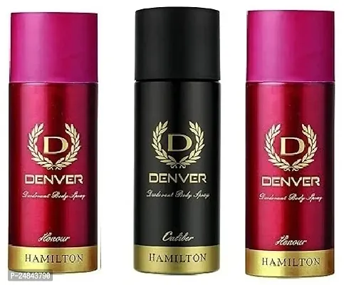 DENVER HONOUR 50ML -CALIBER 50ML  HONOUR 50ML- Deodorant Spray - For Men ( 150ML ) PACK OF 3