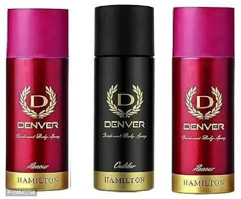 DENVER HONOUR 50ML -CALIBER 50ML  HONOUR 50ML- Deodorant Spray - For Men ( 150ML ) PACK OF 3-thumb0