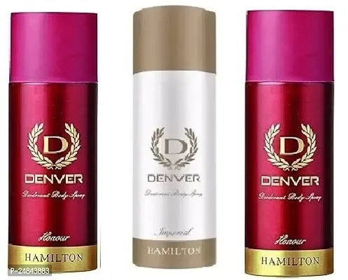 Denver Honour 50ml  Imprial 50ml-Honour 50ml- Deodorant Spray - For Men (150ml ) pack of 3-thumb0