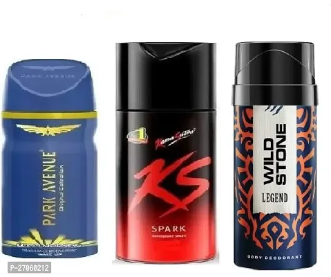 good morning 40ml  ks ,spark 45ml -wild stone legend 40ml-Deodorant Spray - Body Spray-thumb0