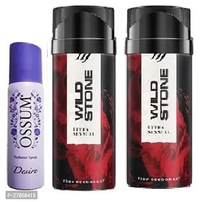 ossum desire 25ml  wild stone ultra sensual 40ml-2 pics-Deodorant Spray - Body Spray