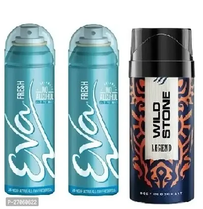 eva  fresh 40ml 2 pics  wild stone legend 40ml -Deodorant Spray --thumb0