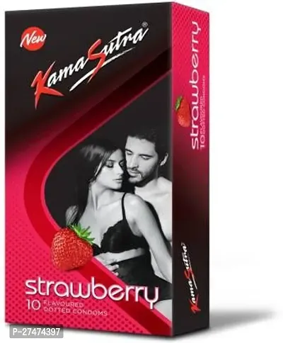 STRAWBERRY Flavour Condom Condom  (10 Sheets)