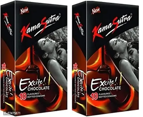 Kamasutra Excite CHOCOLATE Condom  (20 Sheets) pack of 2