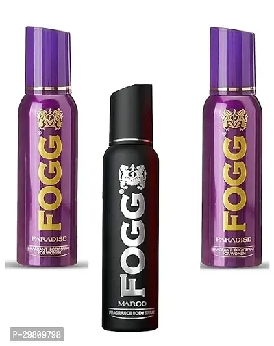 Fogg Paradise 65 Ml 2 Pcs Marco 65 Ml-No Gas Deodorant for Men, Long-Lasting Perfume Body Spray