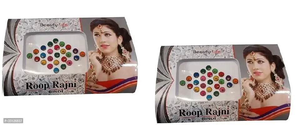 COLOUR FULL BINDI MIDIUM FOR WOMEN -ANY TIME YOU CAN WARE -PACK OF 2