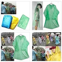 RUBS Men's and Women's Disposable Waterproof Reusable Raincoat (Multicolour, Free Size) - Pack of 2-thumb1
