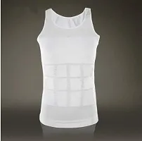 RUBS Slimming Tummy Tucker Slim & Lift Body Shaper Vest/Men's Undershirt Vest to Look Slim Instantly (XXXL, White)-thumb4