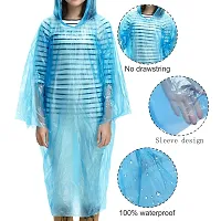 RUBS Men's and Women's Disposable Waterproof Reusable Raincoat (Multicolour, Free Size) - Pack of 2-thumb3