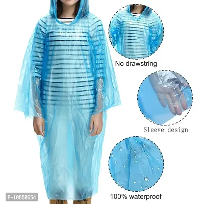 RUBS Men's and Women's Disposable Waterproof Reusable Raincoat (Multicolour, Free Size) - Pack of 2-thumb4
