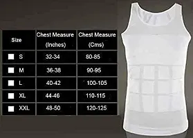 RUBS Vest Slim and Lift Tummy Tucker Body Shaper for Men Size Medium - White-thumb3