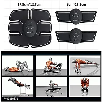 RUBS Body Mobile-Gym 6 Pack EMS Tummy Flatter, Weight loss Muscle Toning/Fitness Technology Kit 6 Pack Abs, Wireless Electro Pad Portable Gym Trainer for Men/Women-thumb2