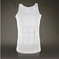 RUBS Vest Slim and Lift Tummy Tucker Body Shaper for Men Size Medium - White-thumb1