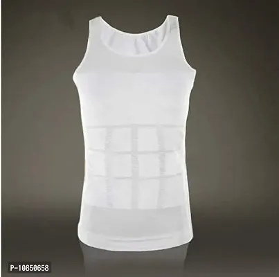 RUBS Vest Slim and Lift Tummy Tucker Body Shaper for Men Size Medium - White-thumb2