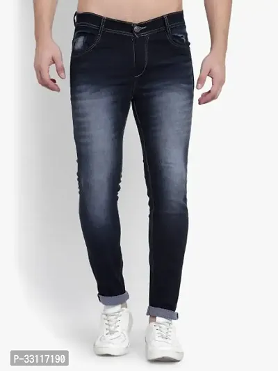 Stylish Denim Jeans For Men-thumb0