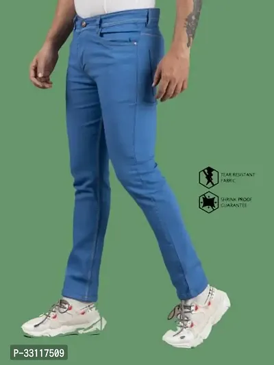 Men regular mid rise Blue jeans-thumb0